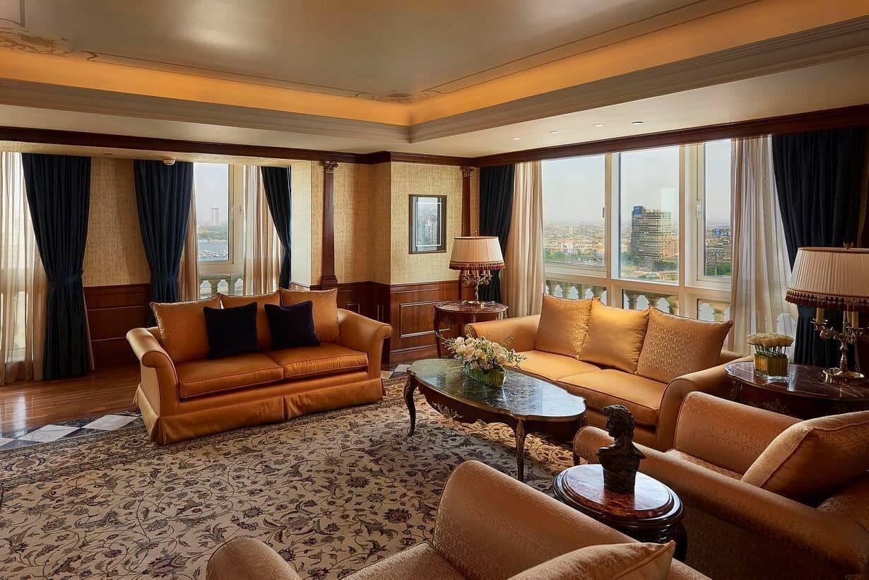 Four Seasons Cairo At The First Residence Giza Luaran gambar A suite at the Four Seasons Hotel, Cairo